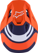 ALPINESTARS SM7 Helmet - Core - Matte Orange/Blue - XL 8301826-408-XL
