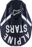 ALPINESTARS SM7 Helmet - Dasher - Matte Black/White - XL 8302226-1121-XL