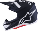 ALPINESTARS SM7 Helmet - Dasher - Matte Black/White - 2XL 8302226-1121-XXL