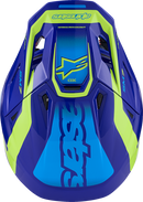 ALPINESTARS SM7 Helmet - Deed - Gloss Blue/Yellow Fluo - XS 8302426-7253-XS