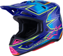 ALPINESTARS SM7 Helmet - Cast - Gloss/Blue/Pink/Yellow Fluo - XL 8302626-7254-XL