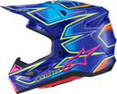 ALPINESTARS SM7 Helmet - Cast - Gloss/Blue/Pink/Yellow Fluo - 2XL 8302626-7254-XXL
