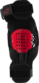 ALPINESTARS SX-1 Plasma Knee Guards - Black/Red/Cool Gray - 2XL 6500326-1498-2X