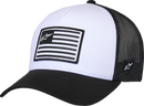 ALPINESTARS Flag Snapback Hat - White/Black 1211-81013-2010-OS