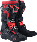 ALPINESTARS Tech 10 Boots - Black/Red - US 11 / EU 45.5 2010020-13-11