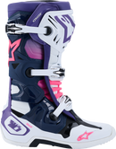 ALPINESTARS Tech 10 Boots - White/Violet/Navy/Pink Fluorescent - US 7 / EU 40.5 2010020-2780-7