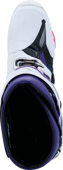ALPINESTARS Tech 10 Boots - White/Violet/Navy/Pink Fluorescent - US 9 / EU 43 2010020-2780-9