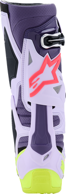ALPINESTARS Tech 10 Supervented Boots - Purple/Fluorescent Yellow/Diva Pink - US 12 / EU 47 2010520-3150-12