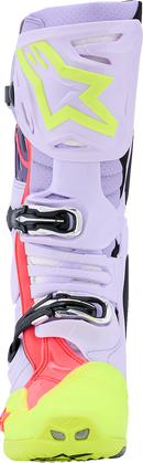ALPINESTARS Tech 10 Supervented Boots - Purple/Fluorescent Yellow/Diva Pink - US 13 / EU 48 2010520-3150-13