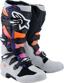 ALPINESTARS Tech 7 Boots - Black/Light Gray/Fluorescent Orange/Magenta - US 12 / EU 47 2012025-1594-12