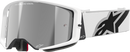 ALPINESTARS GOGGLES Supertech Goggle - Corp - White - Silver Mirror Lens 5100325-2055