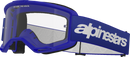 ALPINESTARS GOGGLES Vision 3 Goggle - Wordmark - Blue - Clear Lens 5103325-7189