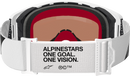 ALPINESTARS GOGGLES Supertech Goggle - Corp - White - Silver Mirror Lens 5100325-2055