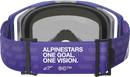 ALPINESTARS GOGGLES Vision 8 Goggle - Corp - Purple - Blue Mirror Lens 5101625-3116