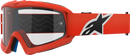 ALPINESTARS GOGGLES Youth Vision Goggle - Corp - Orange - Clear Lens 5140125-430