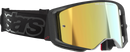 ALPINESTARS GOGGLES Supertech Vision Goggle - Vista - Black - Gold Mirror Lens 5100226-1581
