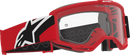 ALPINESTARS GOGGLES Vision OTG Goggle - Red/Black/White - Clear Lens 5100726-3163