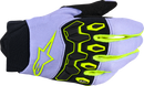 ALPINESTARS Youth Full Bore V2 Gloves - Purple/Fluo Yellow - Medium 3540226-3175-M