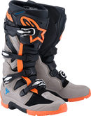 ALPINESTARS Tech 7 Enduro Boots - Black/Warm Gray/Fluorescent Orange - US 10 2010426-1562-10