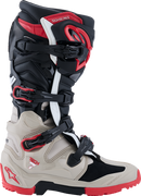 ALPINESTARS Tech 7 Enduro Boots - Black/Light Gray/Bright Red - US 11 2010426-1903-11