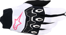 ALPINESTARS Stella Full Bore V2 Gloves - White/Fluo Pink/Black - Large 3580126-2064-L