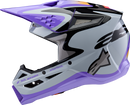 ALPINESTARS Youth SM3 Helmet - Jettson - Glosss Black/Gray/Purple - Small 8303226-9277-YS