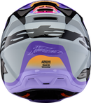 ALPINESTARS Youth SM3 Helmet - Jettson - Glosss Black/Gray/Purple - Medium 8303226-9277-YM