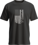 SLIPPERY Flag T-Shirt Black XL - Comfortable 50/25/25 Polyester Cotton Rayon Blend