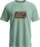 SLIPPERY Crest Heather Dusty Sage T-Shirt - XL 3030-25340
