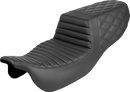 SADDLEMEN Step-Up Seat - Front Tuck-n-Roll/Rear Lattice Stitch - FLRT/FLTRT '15-'25 815-07-176