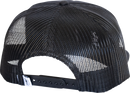 FMF Hauler Hat Black FA25196911BLK with Rope Trim and Woven Label