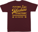 FMF Faster T-Shirt - Maroon Large - Soft Spun Cotton with Premium Fit