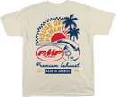 FMF Moto Shop Large Natural T-Shirt with Soft Spun Cotton and Graphic Print