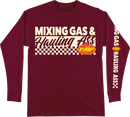 FMF Mixin Long-Sleeve T-Shirt - Maroon - Medium by FMF Part FA25119901MRNMD