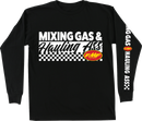 FMF Mixin Long-Sleeve T-Shirt - Black - XL FA25119901BLKXL