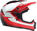Z1R Youth Dirt Maxx Helmet Vortex Red/White Small (Part