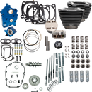 S&S CYCLE 132" Power Pack - 550 Gear Drive - Water Cooled - Black Granite w/Highlight Fins - 114"/117" M8 310-1236C
