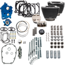 S&S CYCLE 132" Power Pack - 550 Chain Drive - Oil Cooled - Black Granite w/Highlight Fins - 114"/117" M8 310-1237C