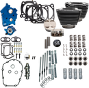 S&S CYCLE 132" Power Pack - 550 Chain Drive - Water Cooled - Black Granite w/Highlight Fins - 114"/117" M8 310-1235C