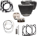 S&S CYCLE Cylinder Kit - 131" Stroker Cylinder - Wrinkle Black w/Highlights - M8 910-0762A