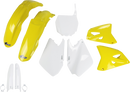 UFO Body Kit - '03-'05 OEM Yellow/White - Suzuki - RM '01-'08 SUKIT402F@999