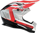 MOOSE OFFROAD MR3 Helmet - F.A.F. - White/Black/Red - Large 0110-8935