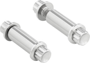 ARLEN NESS Bolt Kit - Footpeg - 12-Point - Titanium - Polish 300-800