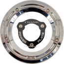 TRASK Derby Cover with Power Plate - Chrome/Black - Kit - '17-'25 Harley-Davidson TM-0051-CH-BK