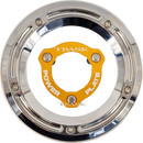 TRASK Derby Cover with Power Plate - Chrome/Gold - Kit - '17-'25 Harley-Davidson TM-0051-CH-GD