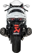 AKRAPOVIC Slip-On Line Mufflers - Titanium Black - Suzuki GSX-1300R Hayabusa S-S13SO4-HRAATBL/1