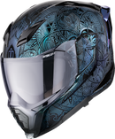 ICON Ultraflite™ Helmet Opal Mandala MIPS® Blue XL - Lightweight Motorcycle Safety Gear