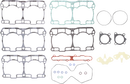 PROX Piston Kit with Gaskets - Ski-Doo 11.5857.000