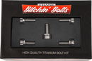TRASK Bitchin' Bolts Hardware Kit - Titanium - M8 - Derby Cover TM-1050-A