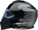 Z1R Solaris 2.0 Modular Helmet Flame Black/Gray Large - Part 0100-2655